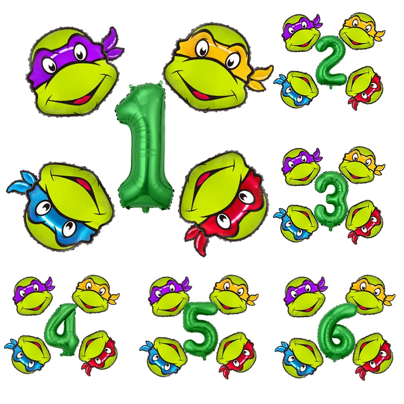 Teenage Mutant Ninja Turtles Ballons Set Birthday 